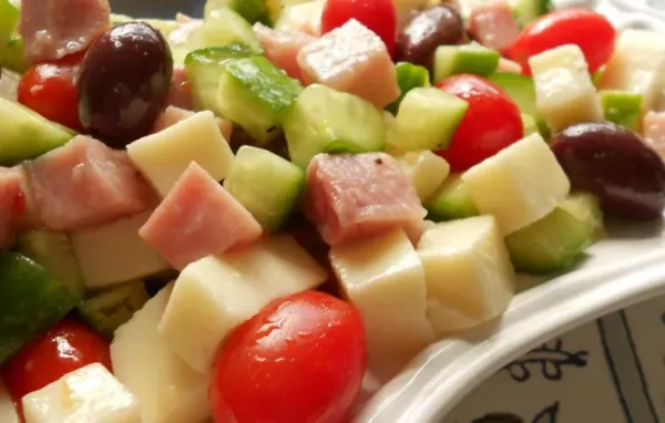 Cucumber and Ham Antipasto