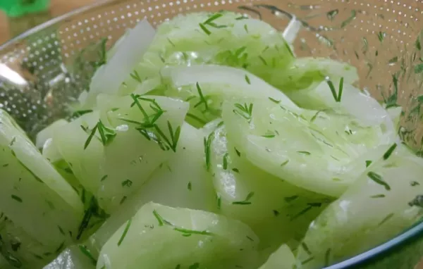 Cucumber Slices with Dill