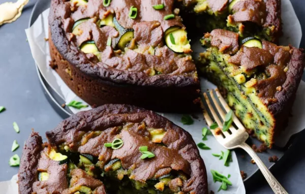 Dark and Moist Zucchini Cake Recipe