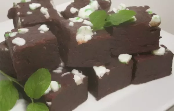 Dark Chocolate Peppermint Fudge