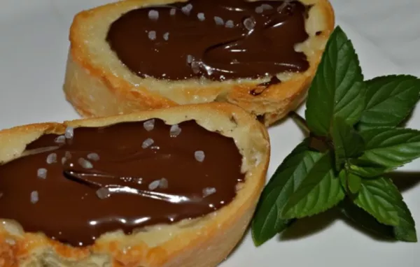 Decadent Chocolate Sea Salt Crostini