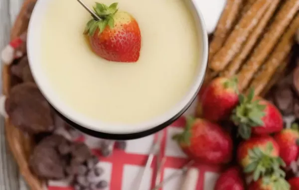 Decadent White Chocolate Fondue Recipe