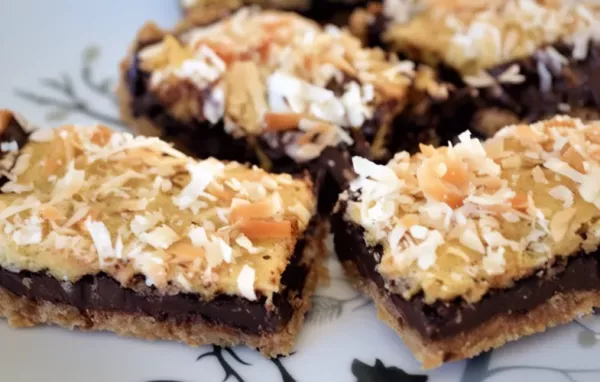 Delicious and Chewy Choco Coconut Bar Cookies Recipe