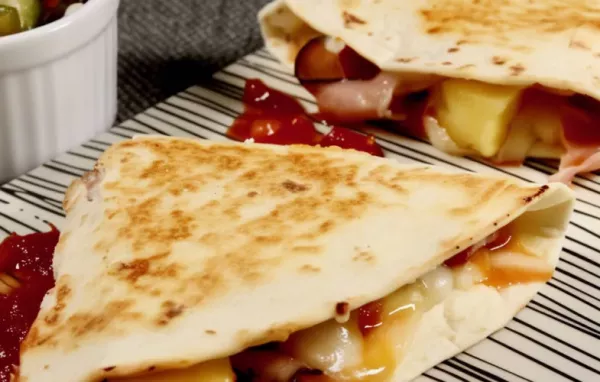 Delicious and Colorful Hawaiian Style Quesadillas