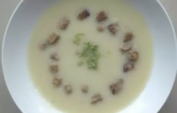 Delicious and Comforting Celery Root Soup with Crunchy Croutons