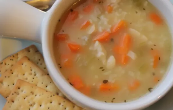 Delicious and comforting Chicken, Rice, and Vegetable Soup