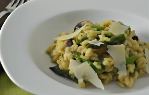Delicious and Creamy Asparagus and Morel Risotto