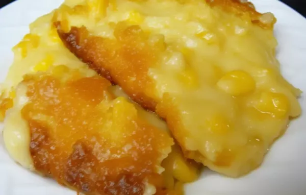 Delicious and creamy Easy Corn Pudding