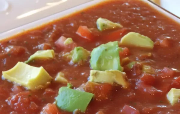 Delicious and Creamy Salsa with Fresh Avocado