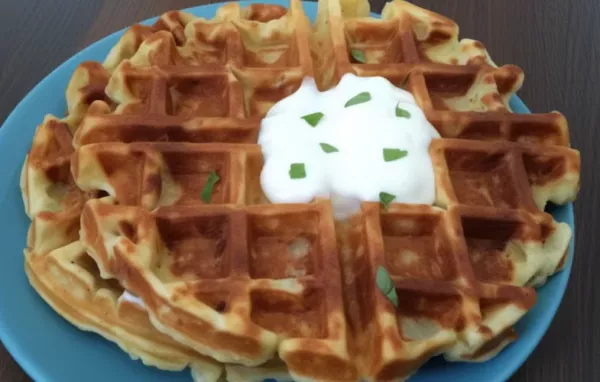 Delicious and Crispy Potato Waffles