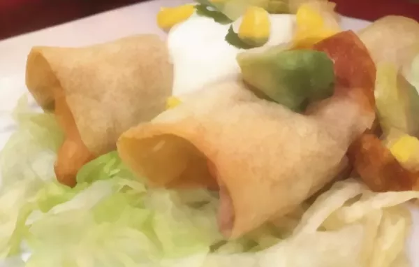 Delicious and Crunchy Chicken Flautas Recipe