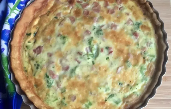 Delicious and Easy Ham and Broccoli Quiche Recipe