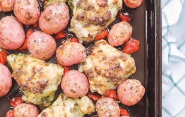 Delicious and Easy Pesto Chicken Bake