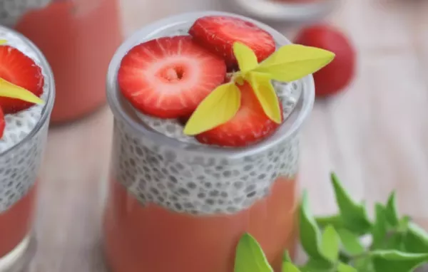 Delicious and Healthy Chia Pudding with Fresh Strawberry Puree Recipe