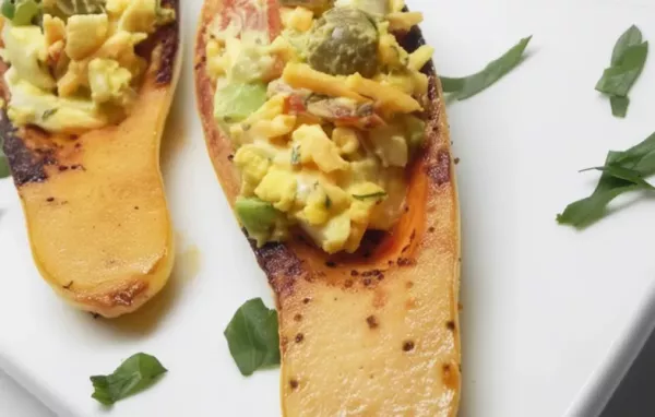 Delicious and Healthy Egg Salad in Squash Boats Recipe