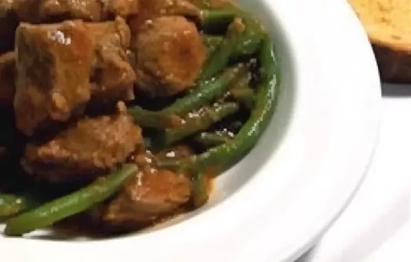 Delicious and Hearty Lamb Stew with Green Beans