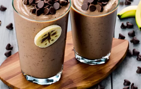 Delicious and Nutritious Chocolate Banana Hummus Shake