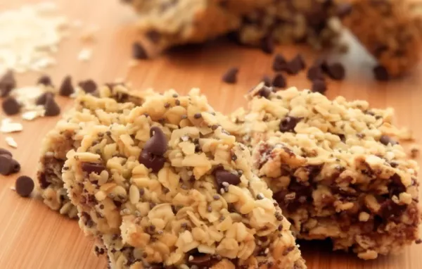 Delicious and Nutritious Oatmeal Chia Hemp Chocolate Chip Vegan Bars Recipe