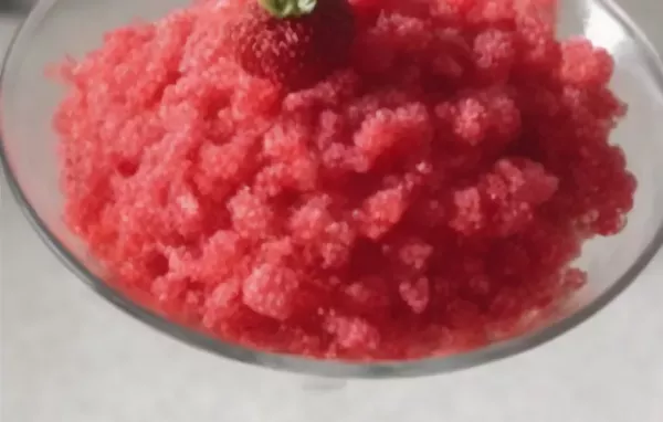 Delicious and Refreshing Fresh Strawberry Granita Recipe