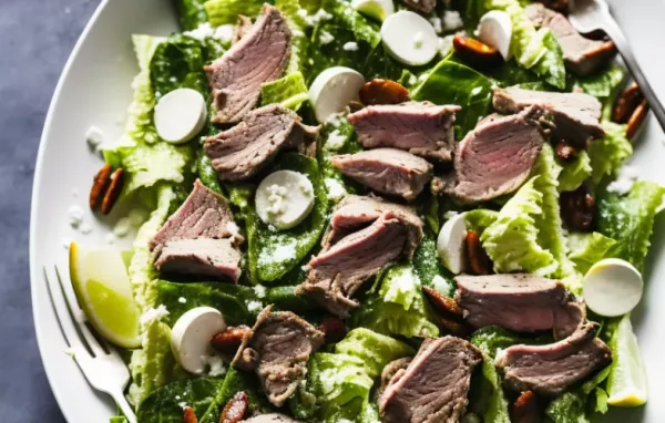 Delicious and Refreshing Grecian Lamb Caesar Salad Recipe