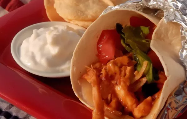 Delicious and Spicy Honey Buffalo Chicken Wraps