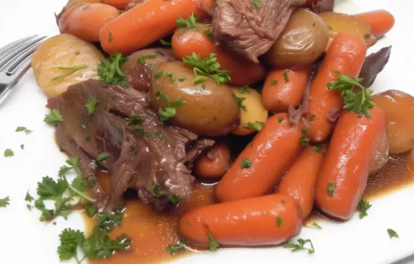 Delicious and Tender Instant Pot Venison Pot Roast