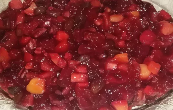 Delicious and versatile spicy cranberry chutney