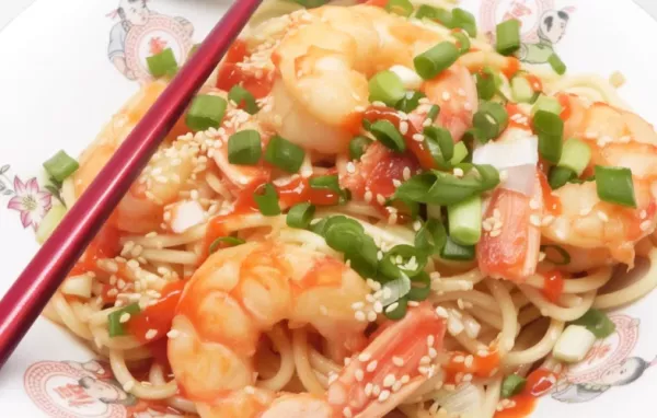 Delicious Asian Inspired Shrimp Scampi