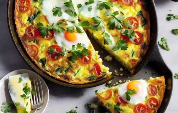 Delicious Baked Egg and Potato Frittata Recipe