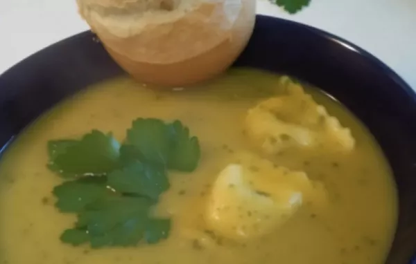 Delicious Butternut Squash Soup with Spinach Ravioli