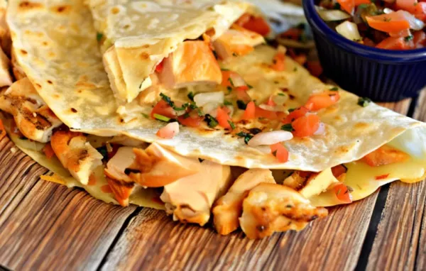 Delicious Cherry-Wood-Smoked Chicken Breast Quesadillas with Fresh Pico de Gallo