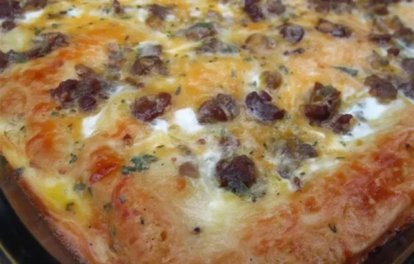 Delicious Christmas Breakfast Pizza Recipe