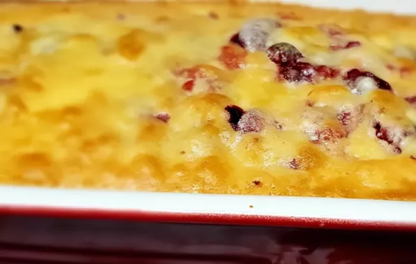 Delicious cranberry cobbler dessert recipe