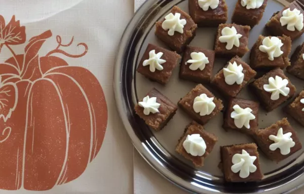 Delicious Dairy-Free and Gluten-Free Pumpkin Pie Bars