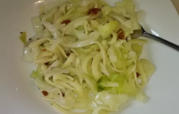 Delicious Fried Cabbage and Noodles Recipe