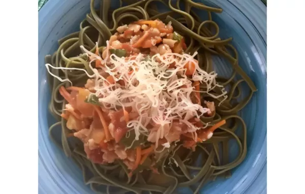 Delicious Garden Basket Pasta with Clam Sauce Recipe