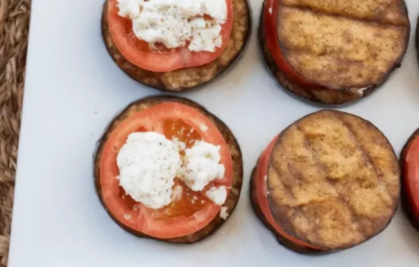 Delicious Grilled Eggplant, Tomato, and Goat Cheese Recipe