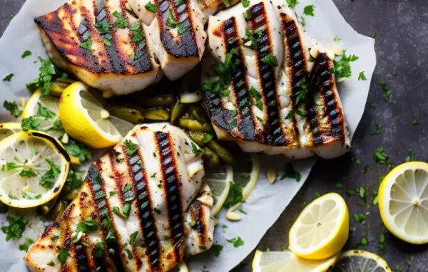 Delicious Grilled Halibut with Lemon Garlic Marinade