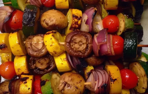 Delicious Grilled Veggie Skewers with Zesty Lemon Herb Marinade