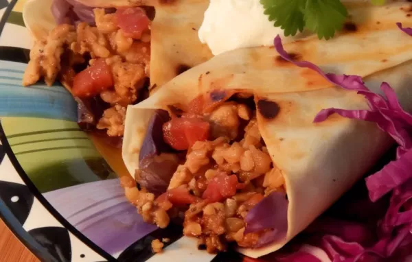 Delicious Ground Turkey Burritos