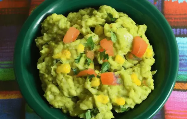 Delicious Guacamole with Sweet Corn