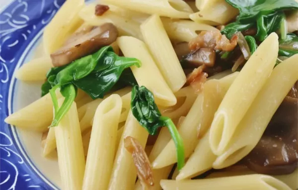 Delicious Holy Smoked Bacon and Mushroom Penne Recipe