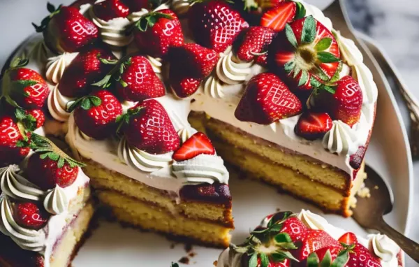 Delicious Homemade Strawberry Cake Recipe