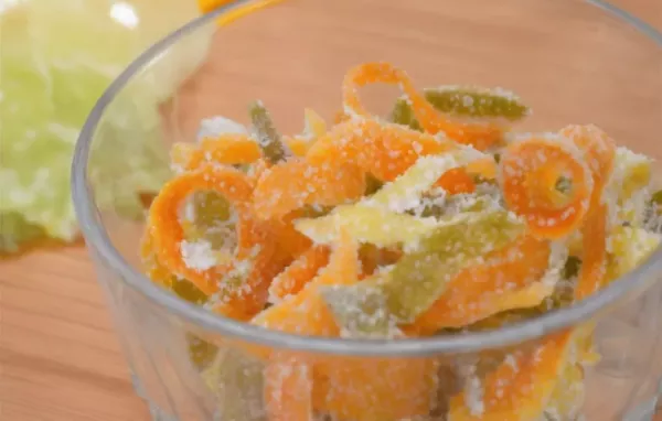 Delicious Homemade Sweet Candied Orange and Lemon Peel Recipe