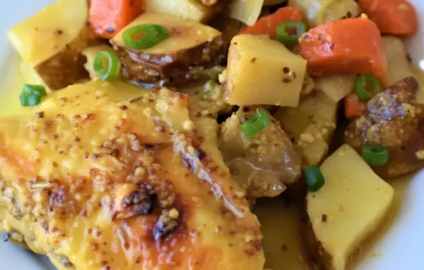 Delicious Honey Mustard Chicken and Potato Bake Recipe