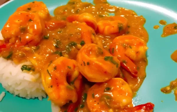 Delicious Indian Stir-Fried Shrimp in Cream Sauce