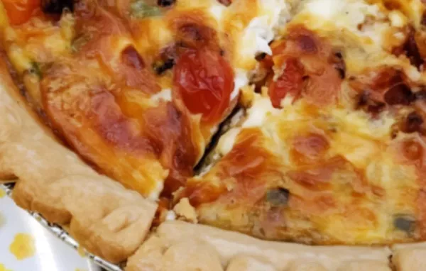 Delicious Loaded Vegetarian Quiche Recipe