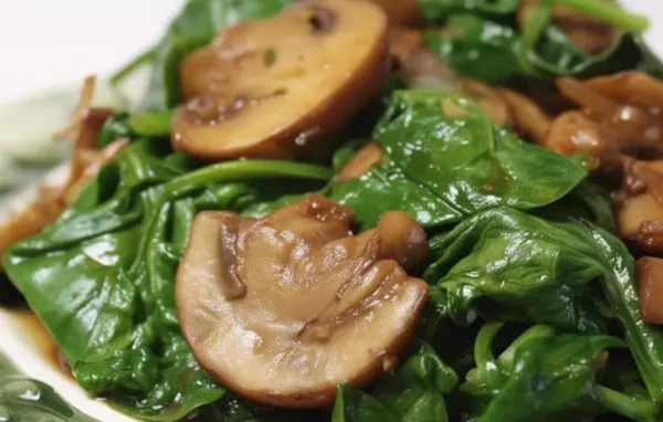 Delicious Mushroom and Spinach American-Style Recipe