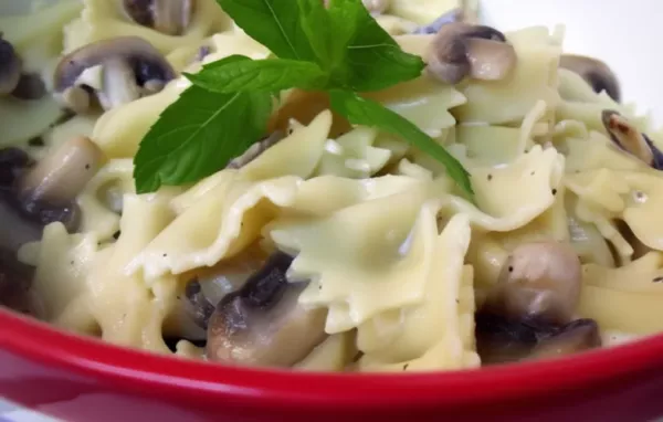 Delicious Mushroom Mint Pasta Salad Recipe