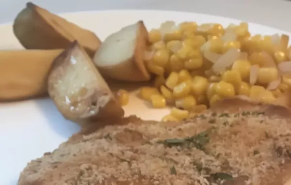 Delicious One-Pan Dinner: Honey Mustard Chicken with Potatoes and Corn